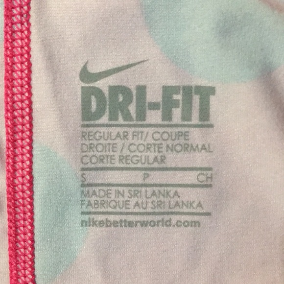 Nike Polka Dot Dri-Fit Athletic Workout Tank Top - Picture 3 of 4